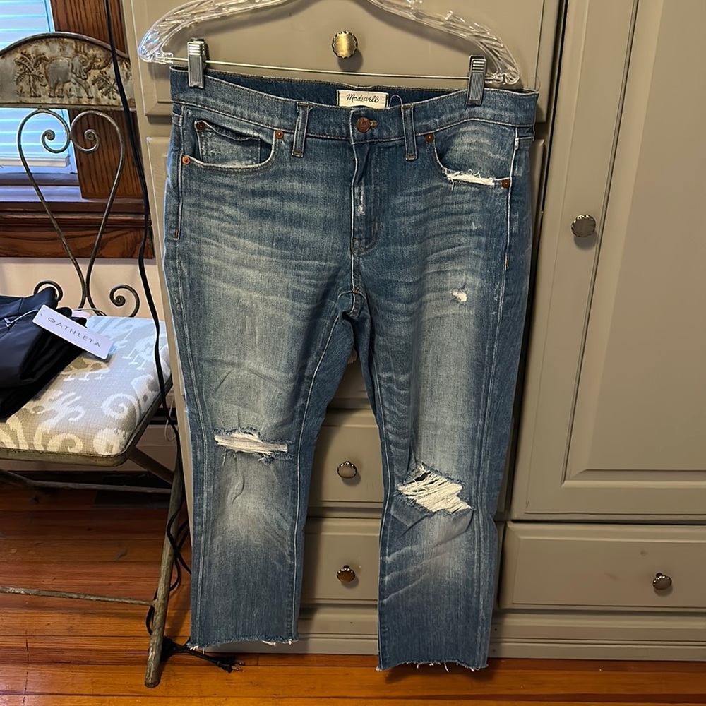 Madewell The Slim Raw Hem Boyjean